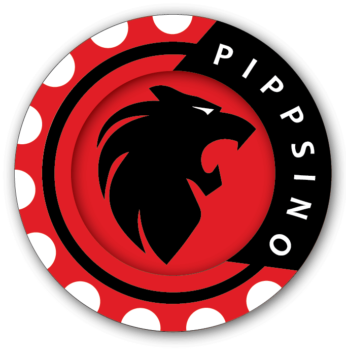 Pippsino, the coin flip game for charity, logo